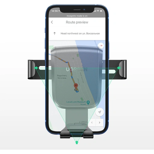 Kup UGREEN LP200 Schwerkraft-Autohalterung für das Telefon, für das Armaturenbrett, schwarz - UGR1381BLK - {ean13} - Sklep Home Screen