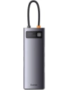 Hub 8-in-1 Baseus Metal Gleam Series USB-C - 3x USB 3.0 + 2x HDMI + USB-C PD + microSD/SD