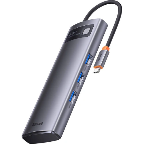 Kup Hub 8-in-1 Baseus Metal Gleam Series USB-C - 3x USB 3.0 + 2x HDMI + USB-C PD + microSD/SD - BSU3490 - {ean13} - Sklep Home Screen