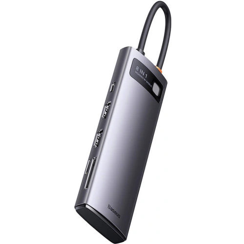 Kup Hub 8-in-1 Baseus Metal Gleam Series USB-C - 3x USB 3.0 + 2x HDMI + USB-C PD + microSD/SD - BSU3490 - {ean13} - Sklep Home Screen