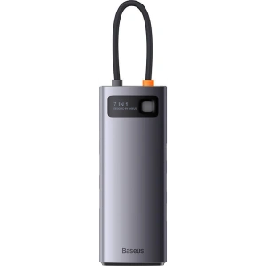 Kup Hub 8-in-1 Baseus Metal Gleam Series USB-C - 3x USB 3.0 + 2x HDMI + USB-C PD + Ethernet RJ45 - BSU3491 - {ean13} - Sklep Home Screen