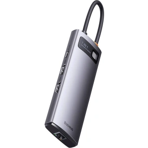 Kup Hub 8-in-1 Baseus Metal Gleam Series USB-C - 3x USB 3.0 + 2x HDMI + USB-C PD + Ethernet RJ45 - BSU3491 - {ean13} - Sklep Home Screen