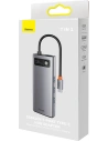 Kup Hub 8-in-1 Baseus Metal Gleam Series USB-C - 3x USB 3.0 + 2x HDMI + USB-C PD + Ethernet RJ45 - BSU3491 - {ean13} - Sklep Home Screen