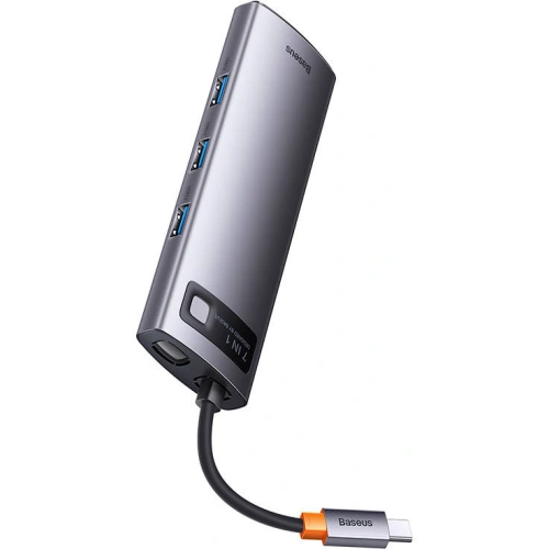 Kup Hub 7-in-1 Baseus Metal Gleam Series USB-C - 3x USB 3.0 + HDMI + USB-C PD + VGA + Ethernet RJ45 - BSU3492 - {ean13} - Sklep Home Screen
