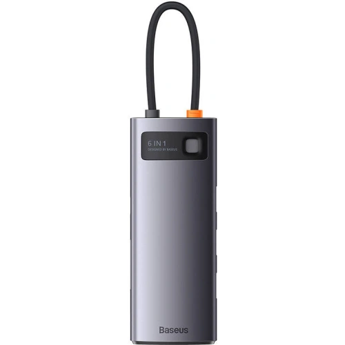 Kup Hub 6in1 Baseus Metal Gleam Series USB-C - 3x USB 3.0 + USB-C PD + microSD/SD - BSU3493 - {ean13} - Sklep Home Screen