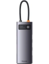 Hub 6in1 Baseus Metal Gleam Series USB-C - 3x USB 3.0 + USB-C PD + microSD/SD