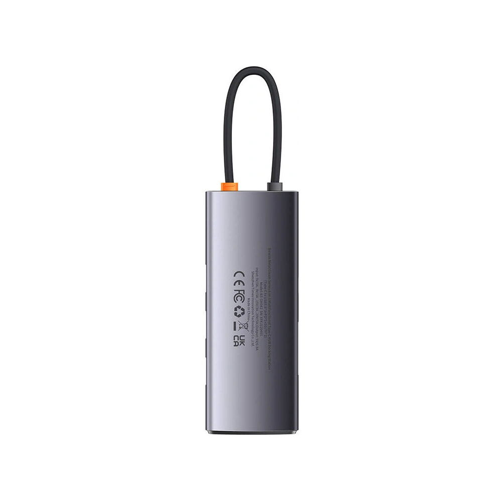 Hub 6w1 Baseus Metal Gleam Series USB-C - 3x USB 3.0 + USB-C PD +  microSD/SD