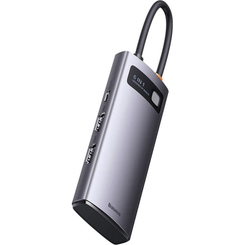 Kup Hub 6-in-1 Baseus Metal Gleam Series USB-C - 3x USB 3.0 + 2x HDMI + USB-C PD - BSU3494 - {ean13} - Sklep Home Screen
