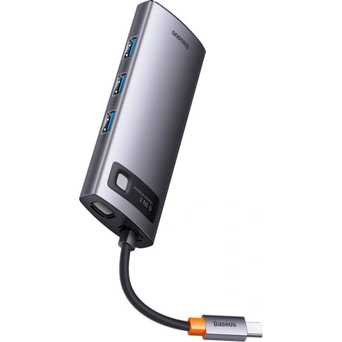 Kup Hub 6-in-1 Baseus Metal Gleam Series USB-C - 3x USB 3.0 + 2x HDMI + USB-C PD - BSU3494 - {ean13} - Sklep Home Screen
