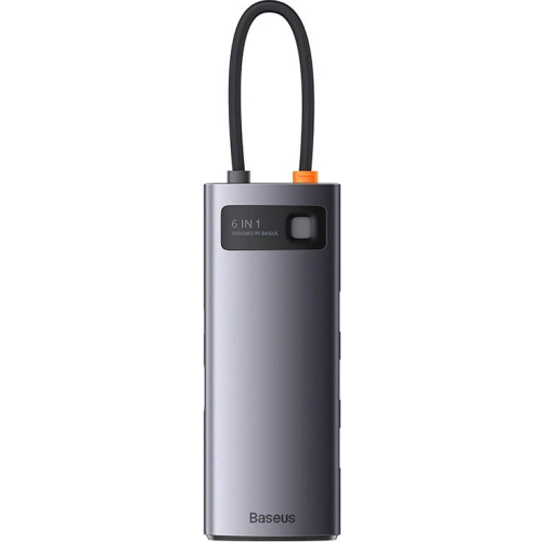 Kup Hub 6-in-1 Baseus Metal Gleam Series USB-C - 3x USB 3.0 + HDMI + USB-C PD + VGA - BSU3495 - {ean13} - Sklep Home Screen