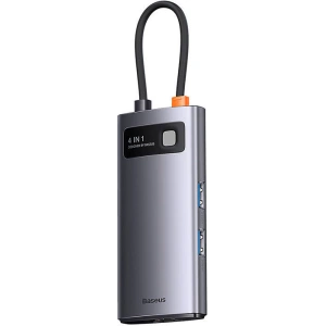 Hub 6in1 Baseus Metal Gleam Series USB-C - 4x USB 3.0