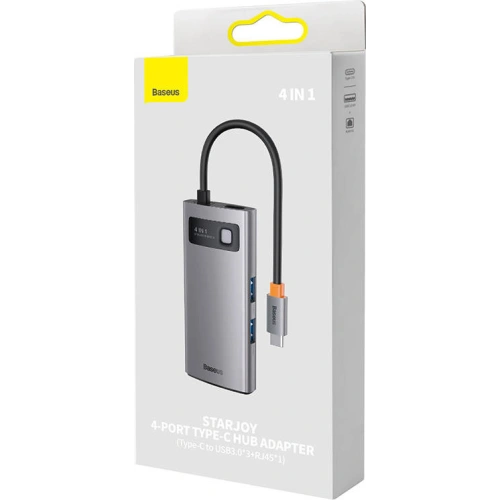 Kup Hub 6-in-1 Baseus Metal Gleam Series USB-C - 4x USB 3.0 - BSU3496 - {ean13} - Sklep Home Screen