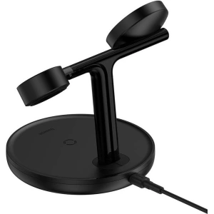 Buy Baseus 3in1 Wireless Charger 15W MagSafe (black) - BSU3498BLK - {ean13} - Home Screen Store Europe