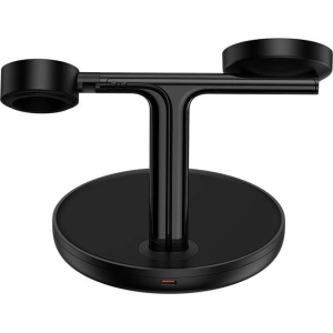 Kup Ładowarka Indukcyjna Baseus 3w1 15W MagSafe (czarna) - BSU3498BLK - {ean13} - Sklep Home Screen