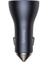 Baseus Golden Contactor Pro Car Charger 2x USB-C, 1x USB, 65W (gray)