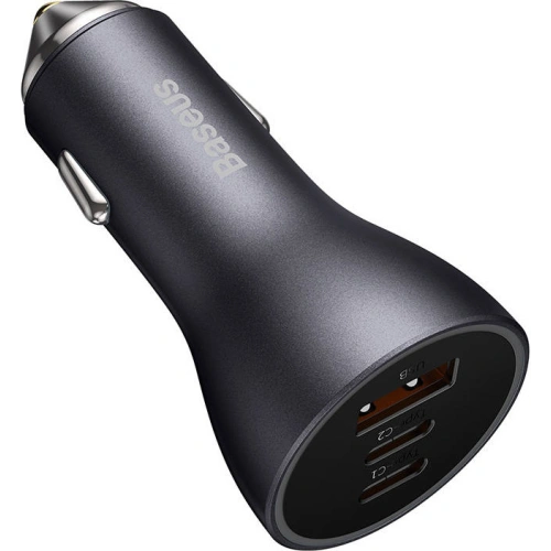 Buy Baseus Golden Contactor Pro Car Charger 2x USB-C, 1x USB, 65W (gray) - BSU3499GRY - {ean13} - Home Screen Store Europe
