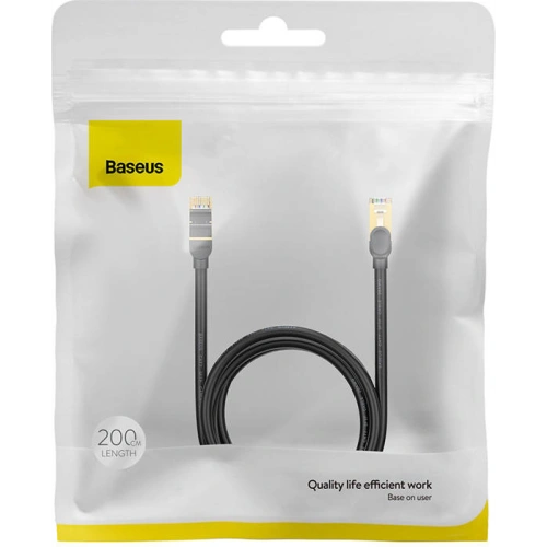 Kup Kabel sieciowy Baseus Ethernet RJ45, 10Gbps, 2m (czarny) - BSU3505BLK - {ean13} - Sklep Home Screen