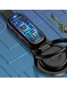 Adapter USAMS AU06 2w1 Lightning - 2 x lightning + ring holder czarny/black SJ274LN01