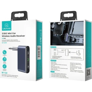 Kup Adapter USAMS audio Bluetooth 5.0 - jack 3.5mm gri/grey SJ519JSQ01 - USA010GRY - {ean13} - Sklep Home Screen