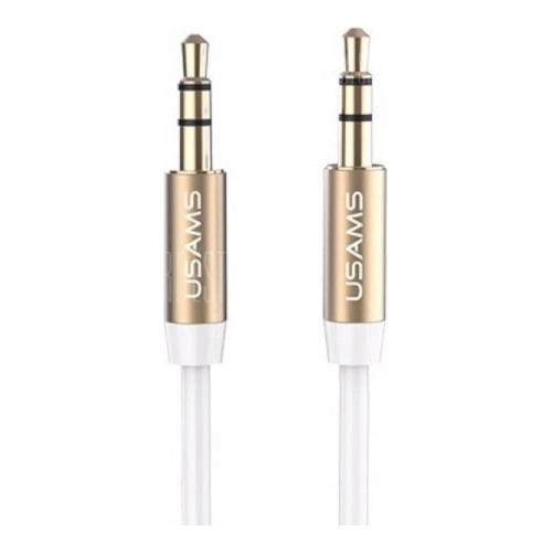 Kup Adaptor USAMS jack audio 3,5m - 3,5m 1m alb/white YP102 - USA015WHT - {ean13} - Sklep Home Screen