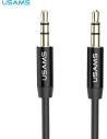 Adaptor USAMS jack audio 3,5m - 3,5m 1m negru/black YP101