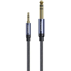 Kup USAMS Audio-Jack-Adapter 3,5mm - 6,35mm 1.2m schwarz/black SJ539YP01 - USA018BLK - {ean13} - Sklep Home Screen
