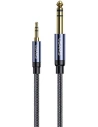 Kup Adaptor USAMS jack audio 3,5mm - 6,35mm 1.2m negru/black SJ539YP01 - USA018BLK - {ean13} - Sklep Home Screen