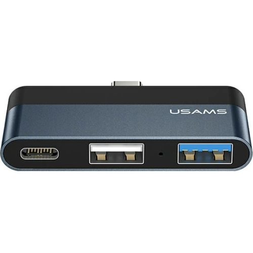 Buy USAMS Adapter HUB USB 2.0/USB 3.0/USB-C grey SJ490HUB01 (US-SJ490) - USA020GRY - {ean13} - Home Screen Store Europe
