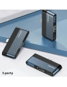 Kup Hub USAMS USB 2.0/USB 3.0/USB-C grau/grey SJ490HUB01 - USA020GRY - {ean13} - Sklep Home Screen