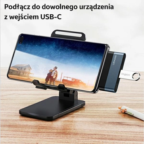 Kup Hub USAMS USB 2.0/USB 3.0/USB-C grau/grey SJ490HUB01 - USA020GRY - {ean13} - Sklep Home Screen