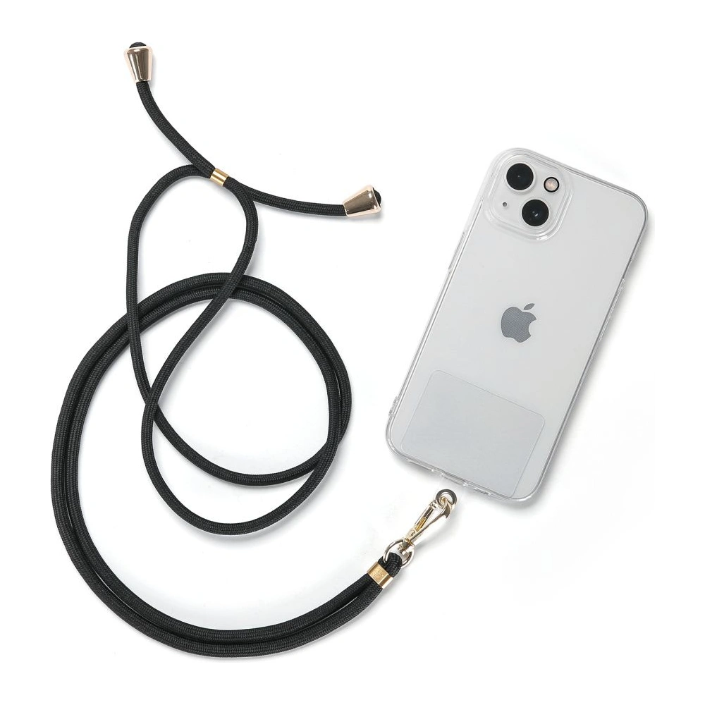 Smycz do telefonu Tech-Protect Chain Universal Strap Black/Gold