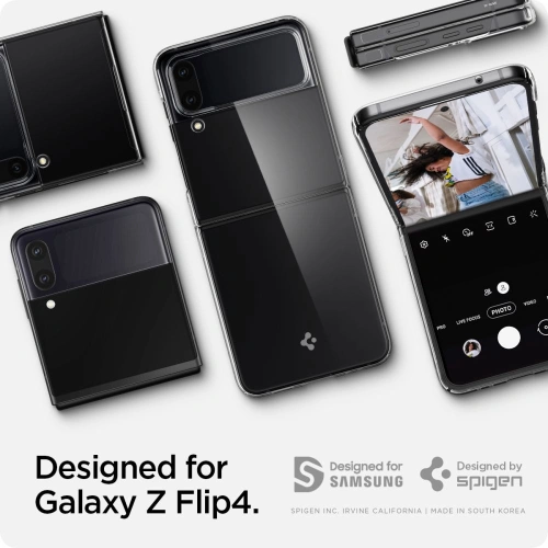 Buy Spigen Airskin Galaxy Z Flip 4 Crystal Clear - SPN2313CL - {ean13} - Home Screen Store Europe