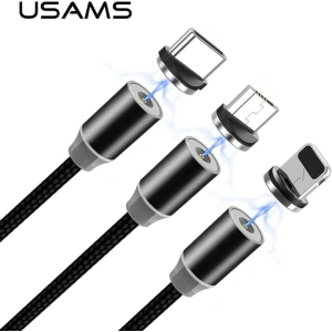 Kup Adaptor USAMS magnetic USB-C bulk argintiu/silver SJ159USBTA - USA028SLV - {ean13} - Sklep Home Screen
