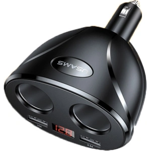 Kup Adapter USAMS C16 2 gniazda 2xUSB 96W Fast Charge czarny/black CC99TC01 rozdzielacz - USA031BLK - {ean13} - Sklep Home Screen