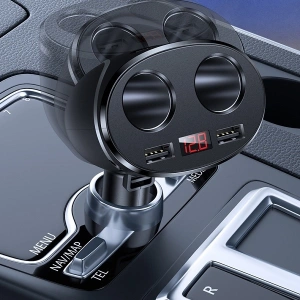 Buy USAMS Car Adapter C16 2xUSB 96W Fast Charge black CC99TC01 (US-CC099) - USA031BLK - {ean13} - Home Screen Store Europe