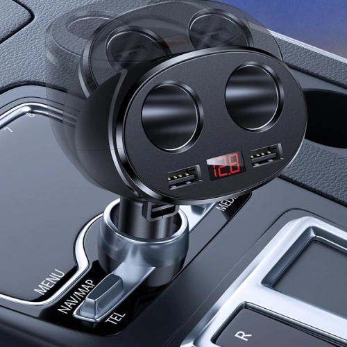 Buy USAMS Car Adapter C16 2xUSB 96W Fast Charge black CC99TC01 (US-CC099) - USA031BLK - {ean13} - Home Screen Store Europe