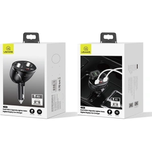 Kup Adapter USAMS C16 2 gniazda 2xUSB 96W Fast Charge czarny/black CC99TC01 rozdzielacz - USA031BLK - {ean13} - Sklep Home Screen