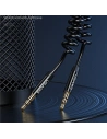 Kup Adaptor USAMS Spring jack audio 3,5mm - 3,5mm 1,2m negru/black SJ256YP01 - USA032BLK - {ean13} - Sklep Home Screen