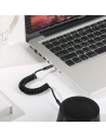 Kup Adaptor USAMS Spring jack audio 3,5mm - 3,5mm 1,2m negru/black SJ256YP01 - USA032BLK - {ean13} - Sklep Home Screen