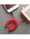 Kup Adapter USAMS Spring Audio-Klinke 3,5mm - 3,5mm 1,2m rot/red SJ256YP02 - USA033RED - {ean13} - Sklep Home Screen