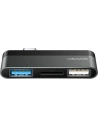 Adapter USAMS USB-C Mini HUB 2xUSB + Micro SD grau SJ463HUB01