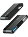 Kup Adapter USAMS USB-C Mini HUB 2xUSB + Micro SD grau SJ463HUB01 - USA034GRY - {ean13} - Sklep Home Screen