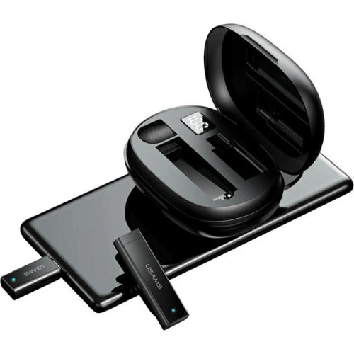 Kup Bezdrátový klopový mikrofon USAMS ENC 2.4G Wireless Lavalier Microphone Lightning ZB244MKF01 - USA042 - {ean13} - Sklep Home Screen