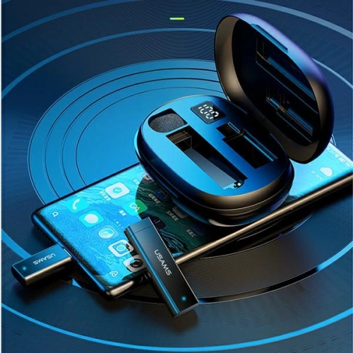 Kup Bezdrátový klopový mikrofon USAMS ENC 2.4G Wireless Lavalier Microphone USB-C ZB243MKF01 - USA044 - {ean13} - Sklep Home Screen
