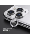 Accesoriu USAMS Camera Lens Glass pentru Apple iPhone 11 Pro Max, inel metalic argintiu/silver BH573JTT03