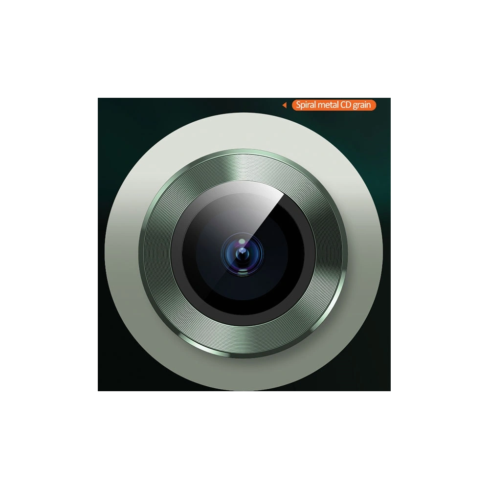 Nakładka USAMS Camera Lens Glass Apple iPhone 11 Pro Max metal ring szary/grey BH573JTT01