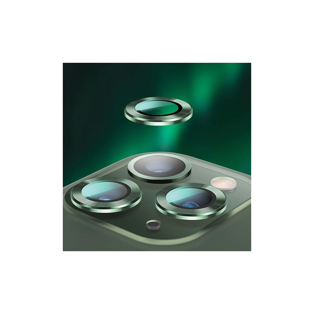 Nakładka USAMS Camera Lens Glass Apple iPhone 11 Pro metal ring srebrny/silver BH571JTT03