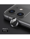 USAMS Kamera Lencse Üveg Apple iPhone 11 Pro fém gyűrű szürke/grey BH571JTT01
