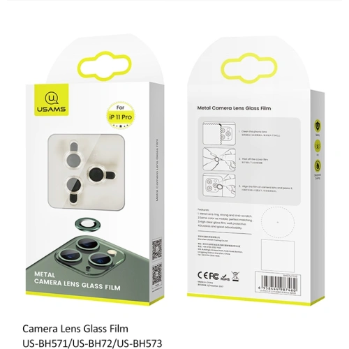 Kup USAMS Kamera Lencse Üveg Apple iPhone 11 fém gyűrű ezüst/silver BH572JTT02 - USA065SLV - {ean13} - Sklep Home Screen