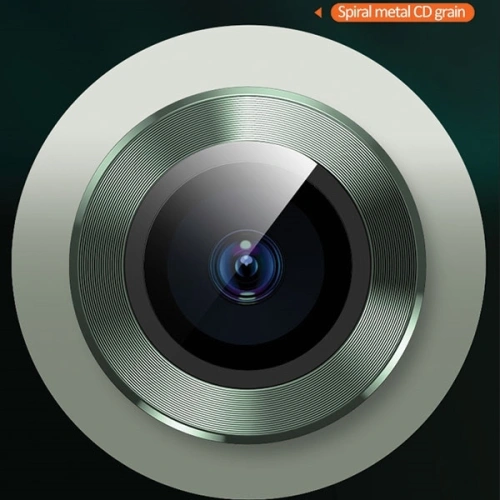 Kup Nakładka USAMS Camera Lens Glass Apple iPhone 11 metal ring zielony/green BH572JTT05 - USA066GRN - {ean13} - Sklep Home Screen